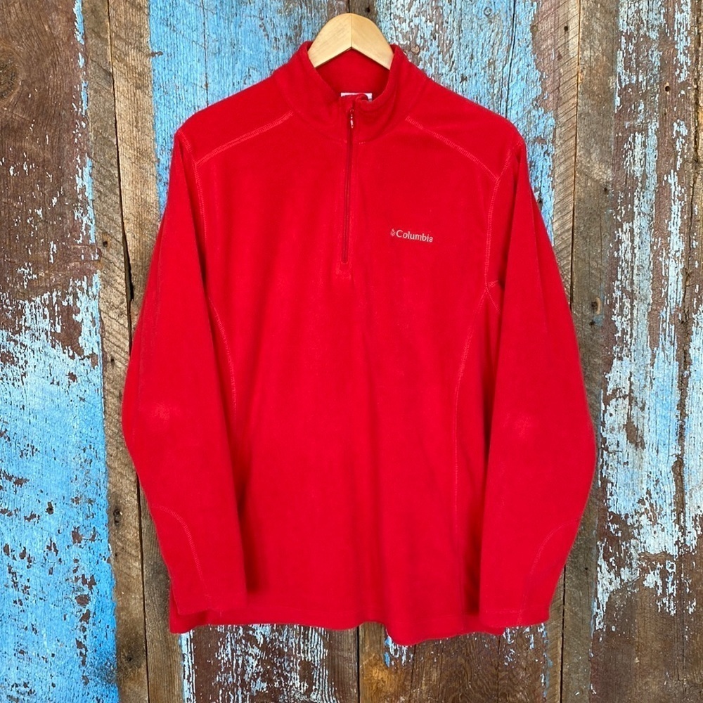 Columbia Red Fleece Pullover